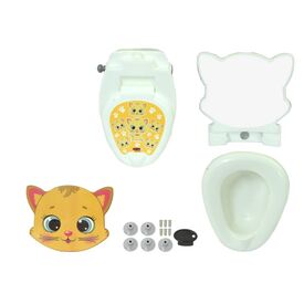 JAMARA My small Toilet Cat with flush sound and Toilet paper holder