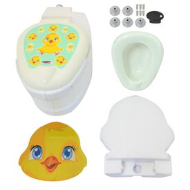 JAMARA My small Toilet Chick with flush sound and Toilet paper holder