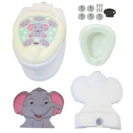 JAMARA My small Toilet Elephant with flush sound and Toiletn paper holder