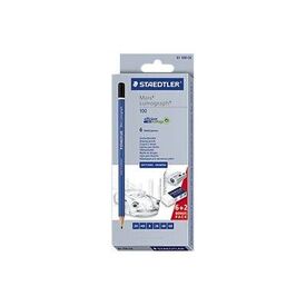STAEDTLER Mars Lumograph Pencil 2B, 2H, 4B, 6B, B, HB 61 100 C6