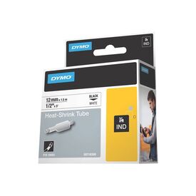 DYMO RhinoPRO Heat shrink tubing Polyolefin black on 18055