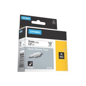 DYMO RhinoPRO Heat shrink tubing Polyolefin black on 18055