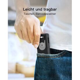 Inateck BCST-43 1D barcode scanner,   pocket scanner grey