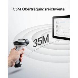 Inateck BCST-70 1D barcode scanner, Bluetooth up to 35m grey