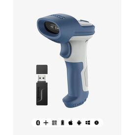 Inateck BCST-73 1D 2D barcode scanner BCST73_WHITE BLUE