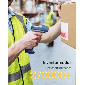 Inateck BCST-73 1D 2D barcode scanner BCST73_WHITE BLUE