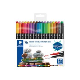 STAEDTLER 3187 Twintip marker permanent assorted 3187 TB36