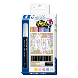 STAEDTLER Acrylmarker Lumocolor 6erSet pastellfarbig 349 C61
