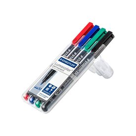 STAEDTLER Lumocolor 317 Marker permanent black, red, 317 WP4
