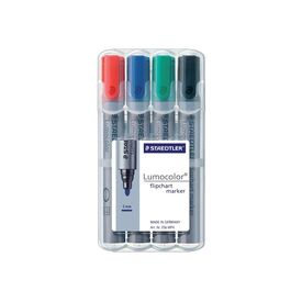 STAEDTLER Lumocolor Marker for flip chart black, red, 356 WP4