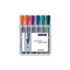STAEDTLER Lumocolor Marker for flip chart black, red, 356 WP6