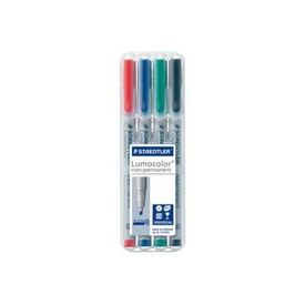 STAEDTLER Lumocolor Marker nonpermanent assorted 312 WP4