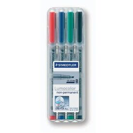 STAEDTLER Lumocolor Marker nonpermanent assorted 312 WP4