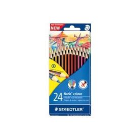 STAEDTLER Noris Coloured pencil assorted colours (pack 185 CD24