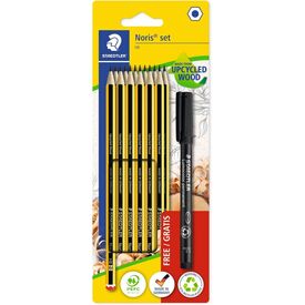 STAEDTLER Noris Set Multi Black Yellow Hexagonal Art 120 BK12P3