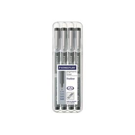 STAEDTLER pigment liner 308 Fineliner black pigment ink 308 WP4