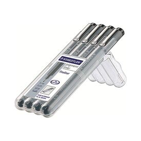 STAEDTLER pigment liner 308 Fineliner black pigment ink 308 WP4