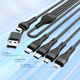 4smarts 541023 / 1.2 m / USB A/USB C / USB C/Mi | 201246800190000