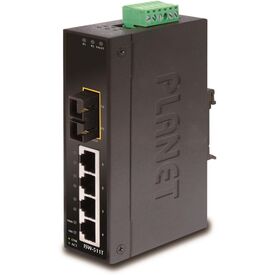 PLANET ISW-511T / Switch / 4 x 10/100 + 1 x 100Base-FX / DIN rail