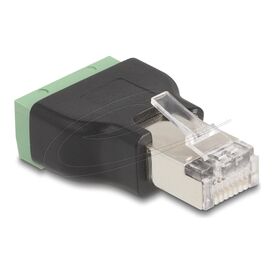 Delock / Network adapter / RJ-45 (M) to 4 pin terminal bl | 66603
