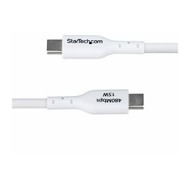 StarTech.com 3m (9.8ft) White USB-A to USB-C Char | USB2AC3MNCWHE