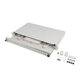 Lanberg FOP1-24SS-LDS / Grey / Steel / Rack mounting