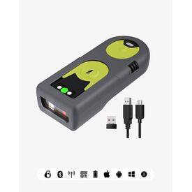 BCST-42 1D 2D AI Barcode Scanner, Bluetooth 5.0B Green