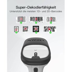 BCST-72 AI Bluetooth 2D Barcode Scanner  BCST72_GRAY