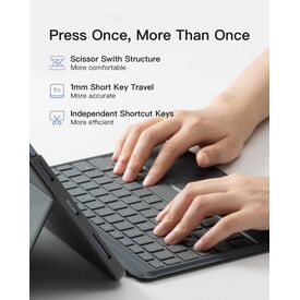 Detachable iPad Keyboard Case with Touchpad for iPad 11
