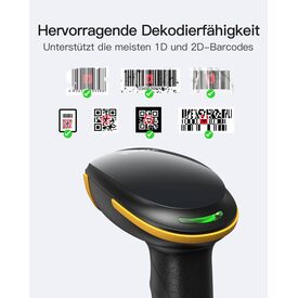 Inateck BCST-35 2D Bluetooth Barcode Scanner  BCST35_BLACK
