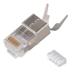 Equip Cat 8.1 RJ45 Shielded Plug, 50pcs/Set, RJ45, Silve | 121148