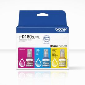 Brother BTD180CLVAL Coloured Multipack Ink Bottles / Original / C