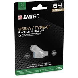 EMTEC Dual D280 USB flash drive 64 GB USB 3.2 Gen ECMMD64GD283