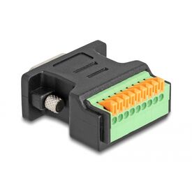 Delock / Serial adapter / 9 pin terminal block to DB-9 (M | 66558