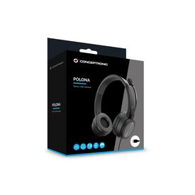 Conceptronic POLONA05B Stereo USB Headset, Noise Cancelling Micro