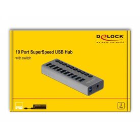 Delock Hub 10 x SuperSpeed USB 3.0 63670