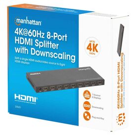 Manhattan 4K 60Hz 8-Port HDMI Splitter with Downscaling208451