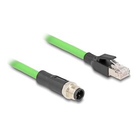 Delock / Network cable / 4 pin M12 (M) to RJ-45 (M) / 1 m | 80426