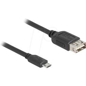 DeLOCK 81518 / 1 m / Micro-USB B / USB A / USB 2.0 / 0.48 Gbit/s