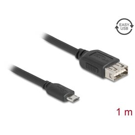 DeLOCK 81518 / 1 m / Micro-USB B / USB A / USB 2.0 / 0.48 Gbit/s