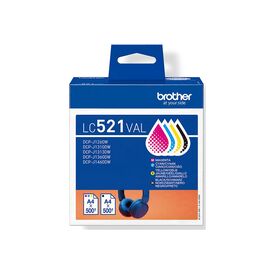 Brother LC521 Value Pack / 4-pack / black, yellow, cya | LC521VAL