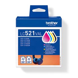 Brother LC521 Value Pack / 4-pack / black, yellow, cya | LC521VAL