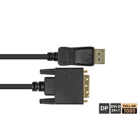 Alcasa DP / DVI-D 5m / 5 m / DVI-D / DisplayPort | DP-DVI5