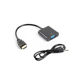 Lanberg AD-0017-BK, 0.2 m, VGA (D-Sub), HDMI Type A AD0017BK