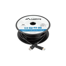 Lanberg CA-HDMI-30FB-0100-BK, 10 m, HDMI Type A