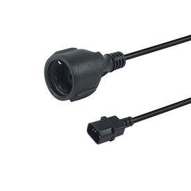 Equip 112106 / 0.25 m / IEC C14 / CEE7/3 / H05VV-F3G / 250 V / 10