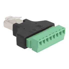Delock / Network adapter / RJ-45 (M) to 8 pin terminal bl | 66471