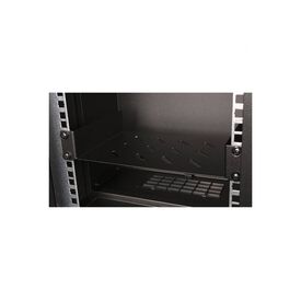 Roline / Rack shelf / 150 mm depth / RAL 9005, jet b | 26.21.0029