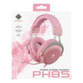 Deltaco Headset Gaming Stereo Klinke LED pink Headset GAM030P