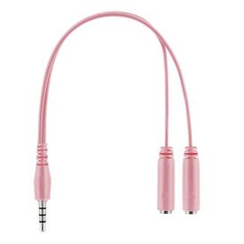 Deltaco Headset Gaming Stereo Klinke LED pink Headset GAM030P